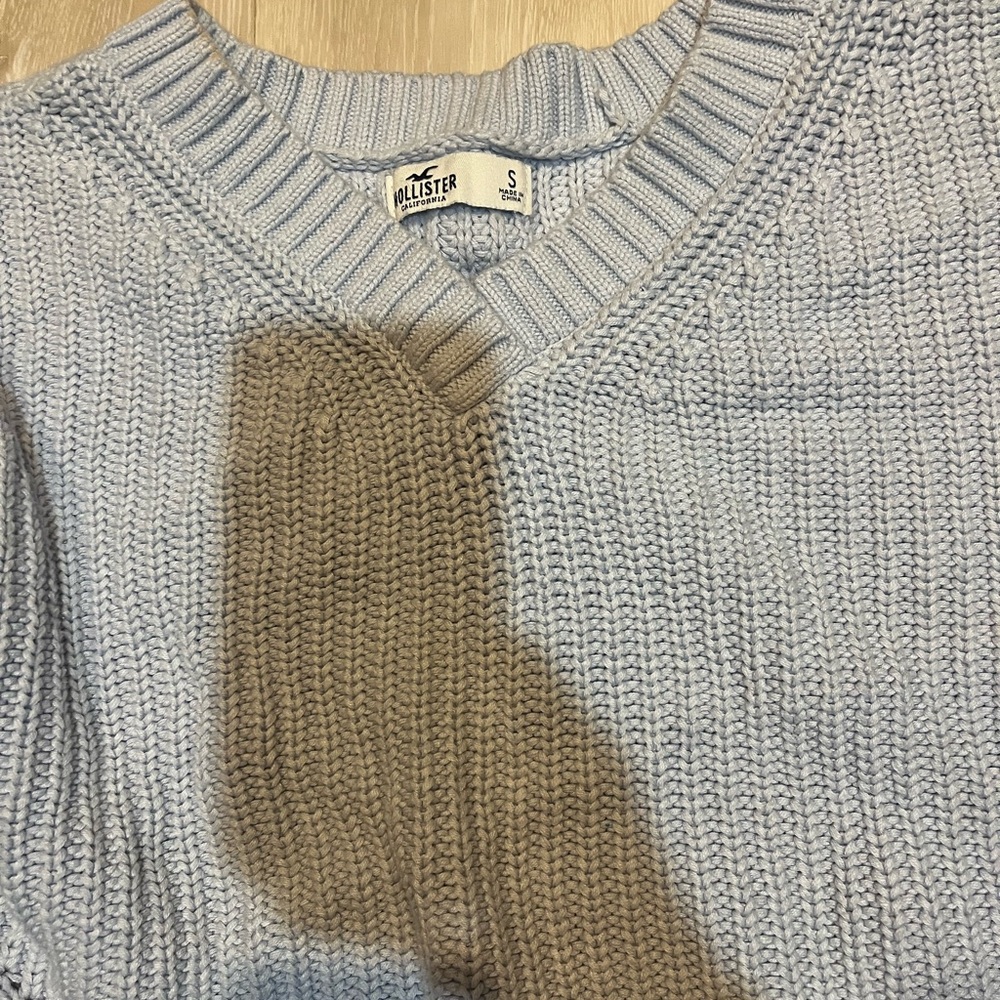 Hollister Light Blue Knit Sweater